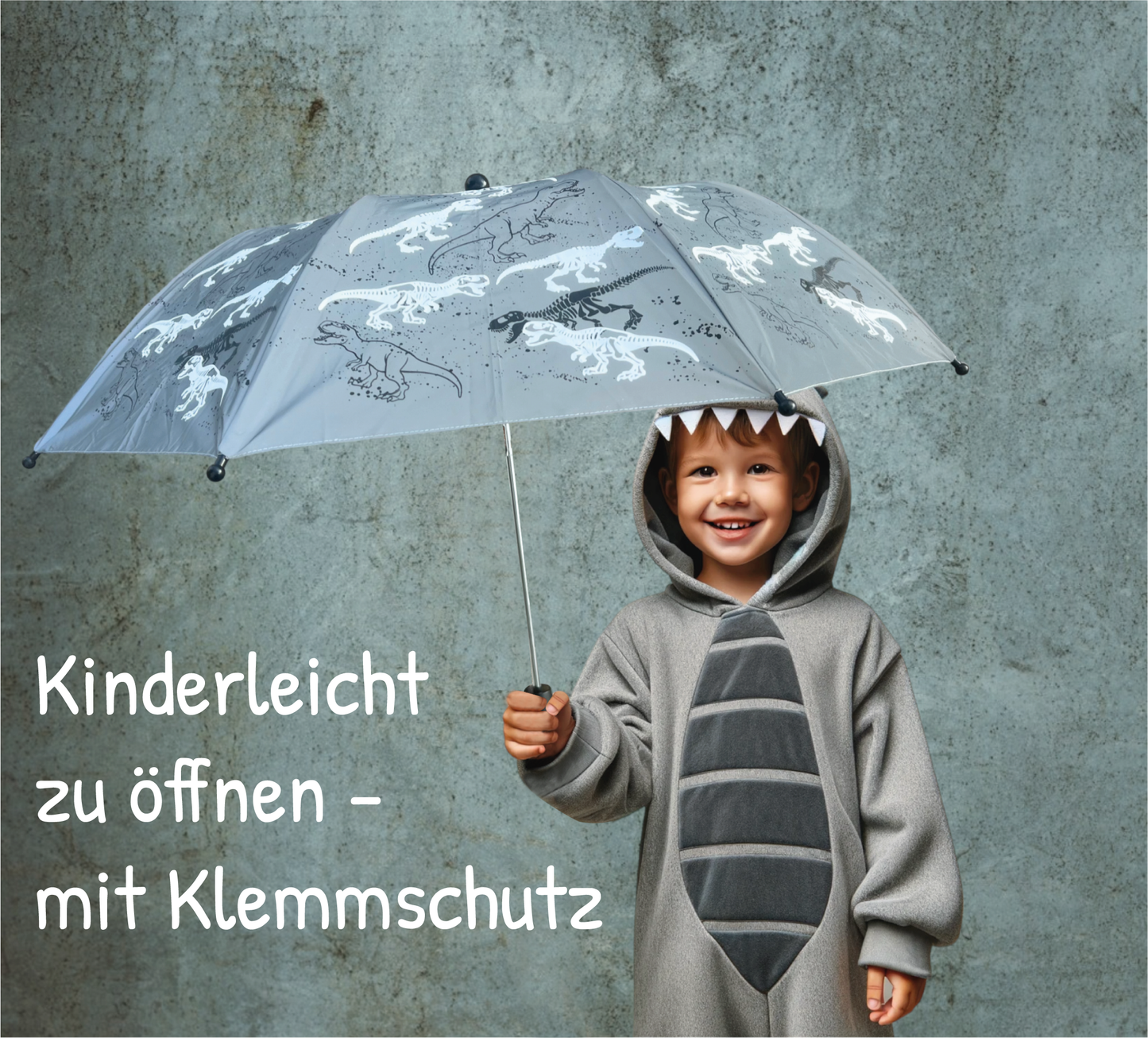 Magic Reflektor Regenschirm Dinosaurier