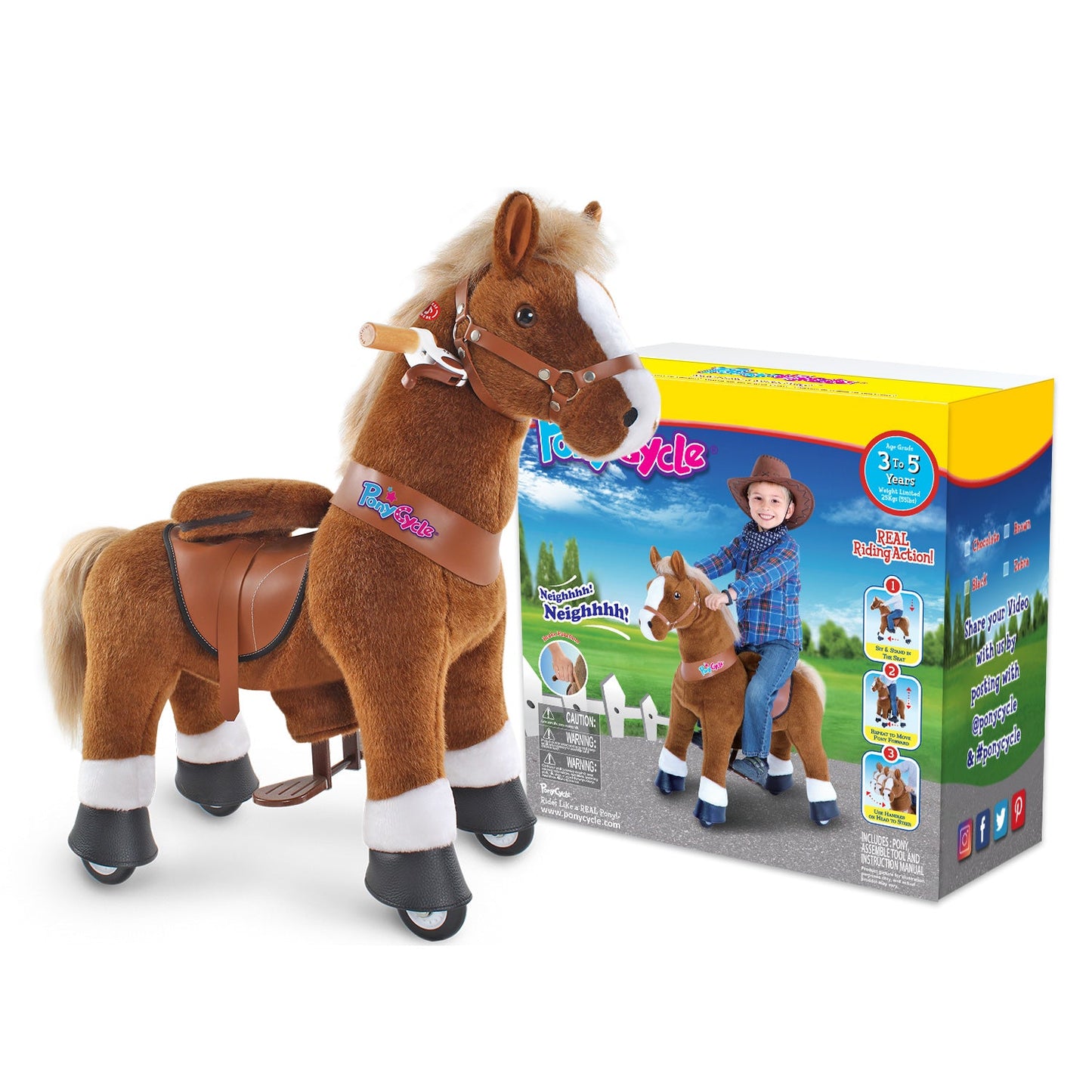 Aufsitzpony 3-4 Jahre braun