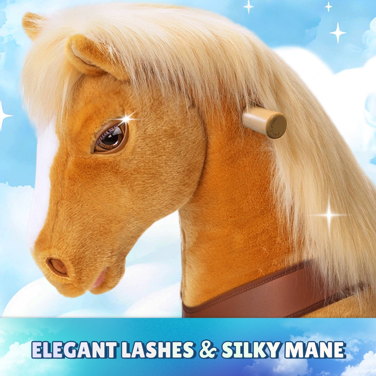 Modell Y®, hellbraunes Reitpferd, Spielzeug für 4–7 Jahre