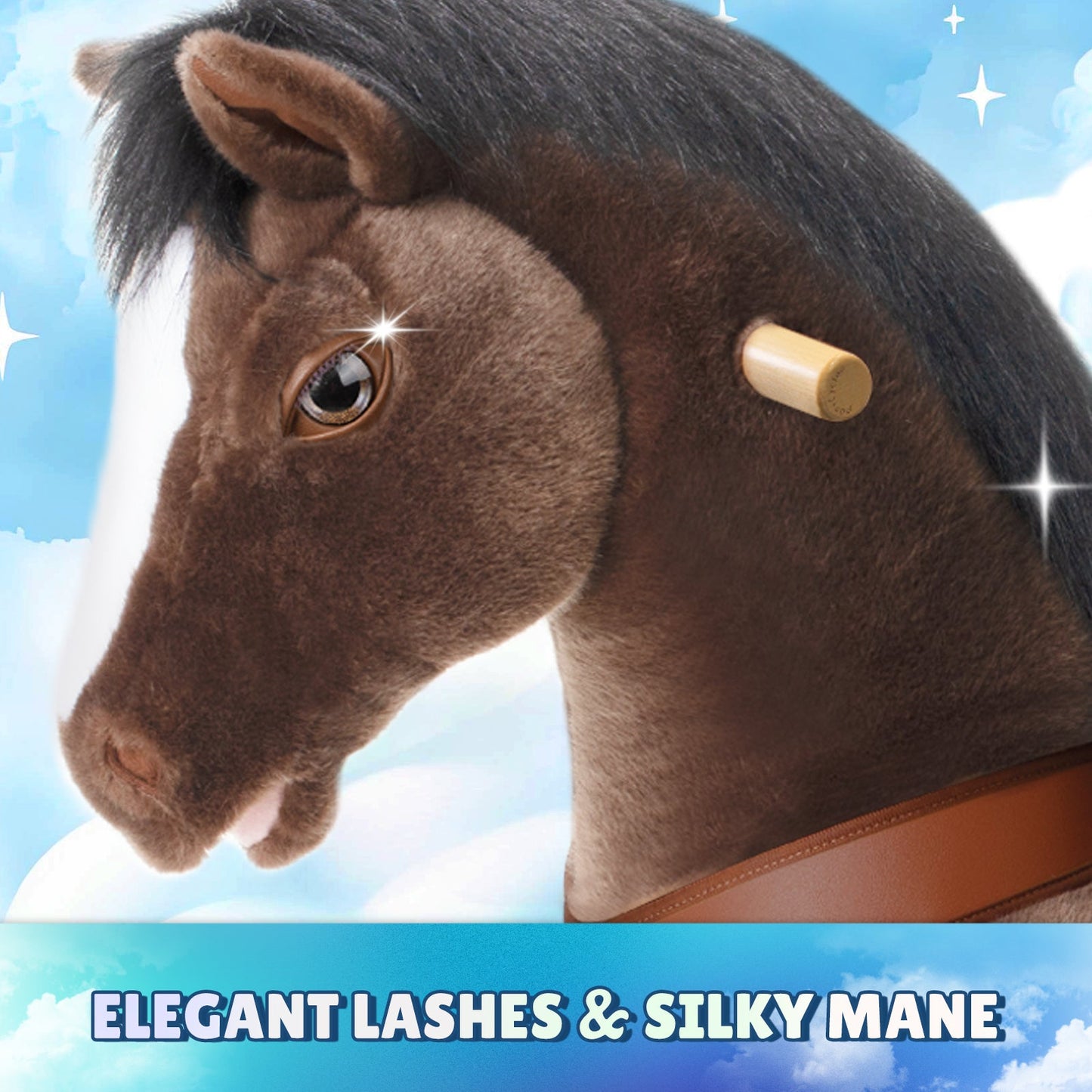 Modell Y®, schokoladenbraunes Reitpferd, Spielzeug für 3–4 Jahre