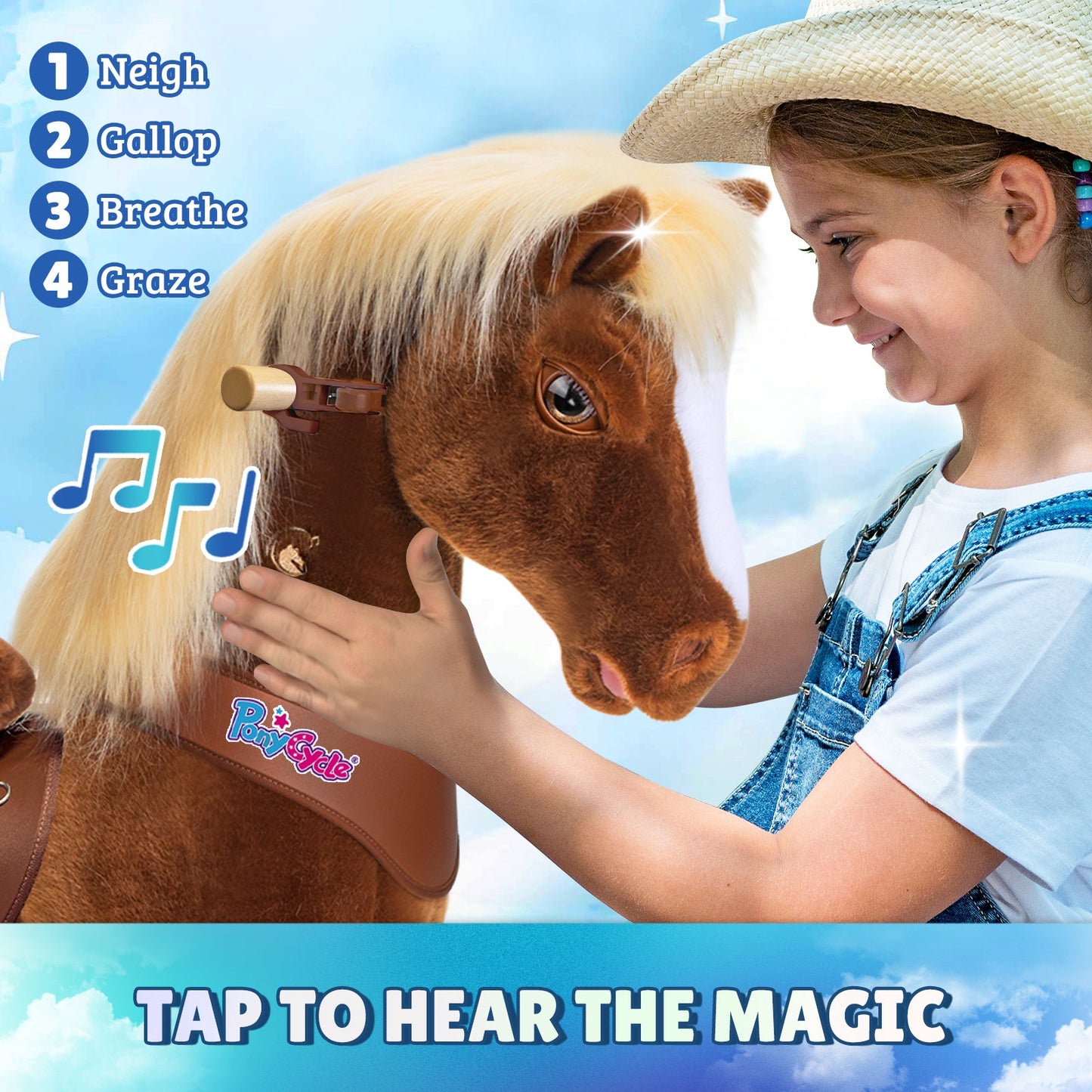 Modell Y®, braunes Reitpferd, Spielzeug für 3–4 Jahre