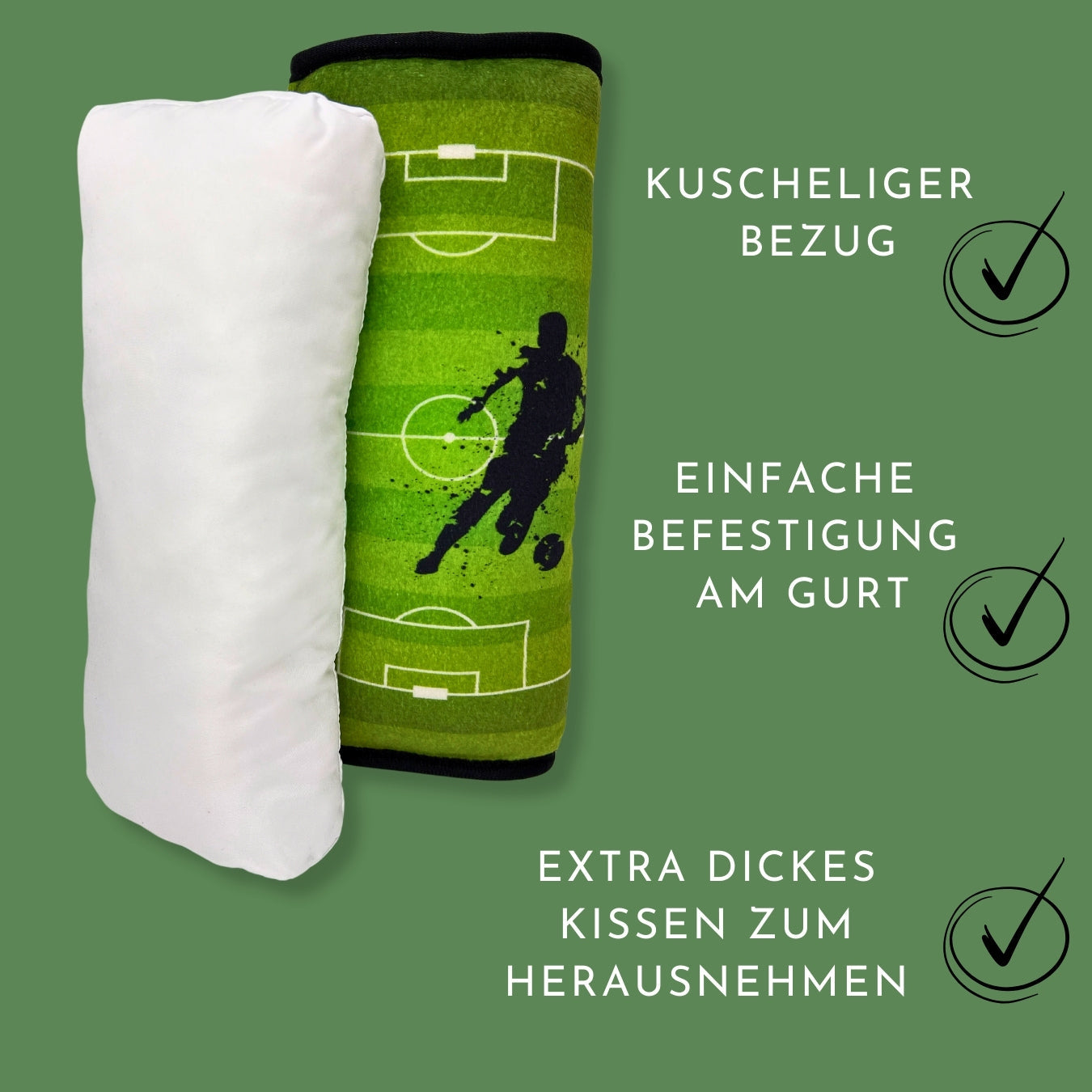 Auto Schlafkissen Fussball