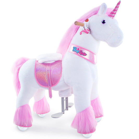 Aufsitz Plüsch Einhorn Alter 4-7 pink