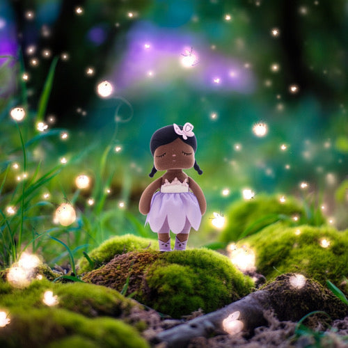 Kuschelpuppe „Lila Fee“ – Träum schön, kleine Zauberfreundin