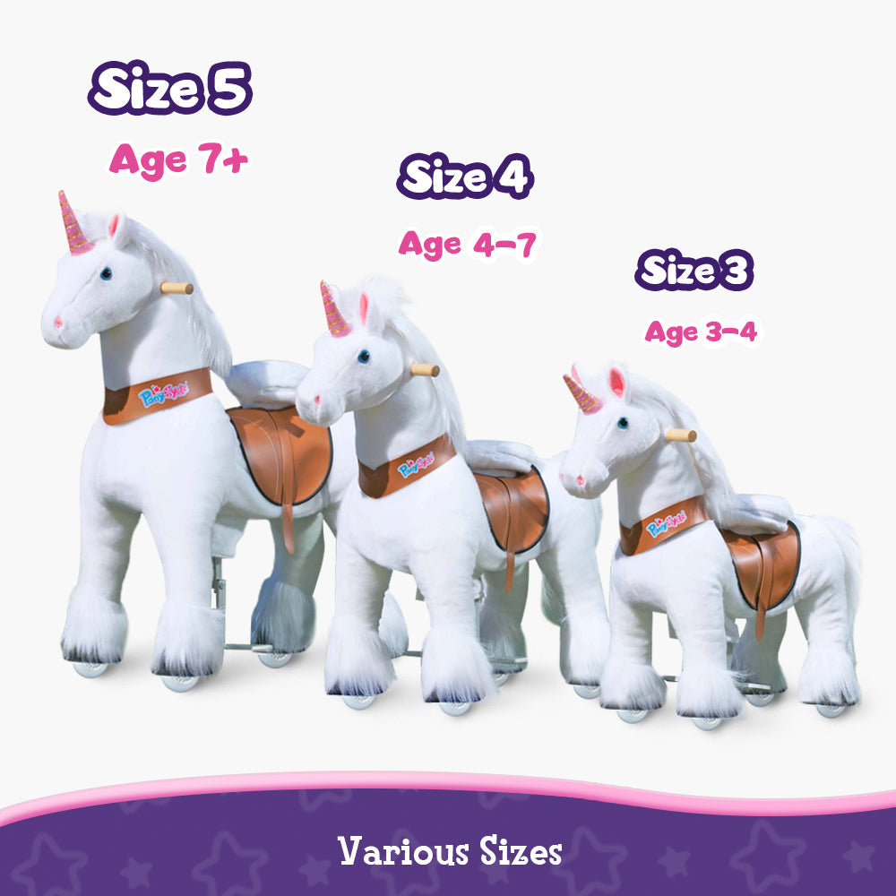 Aufsitz Einhorn 7+ Jahre weiß