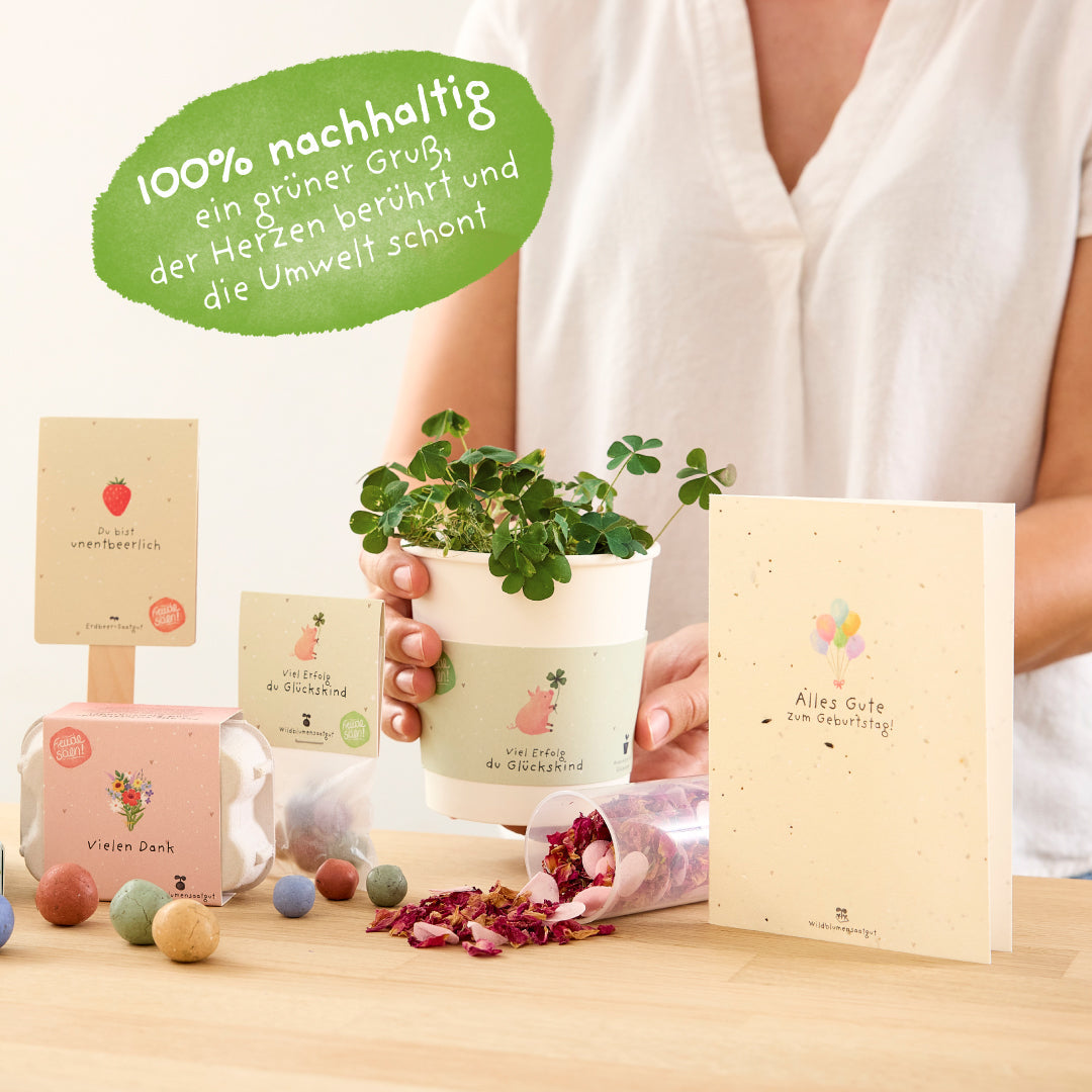 Saatpapier Grußkarten