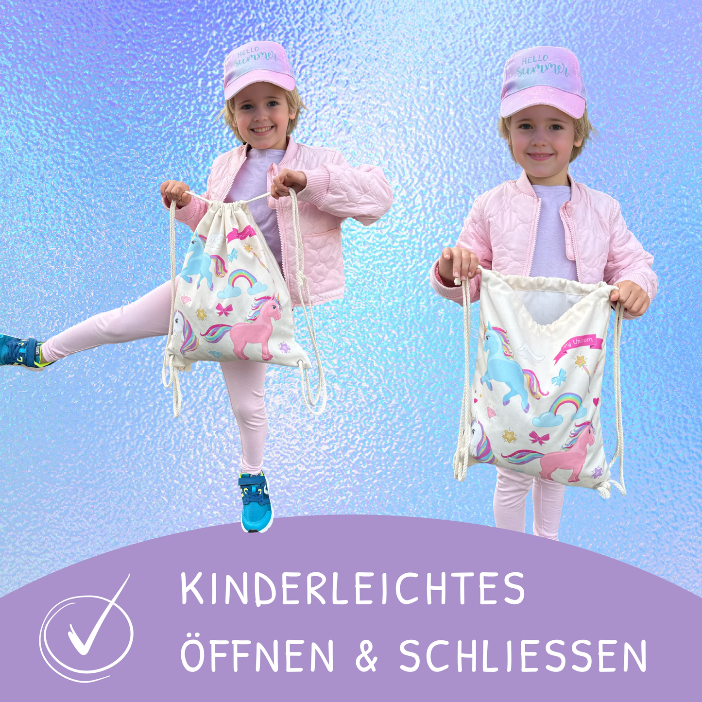 Kinder Turnbeutel Einhorn