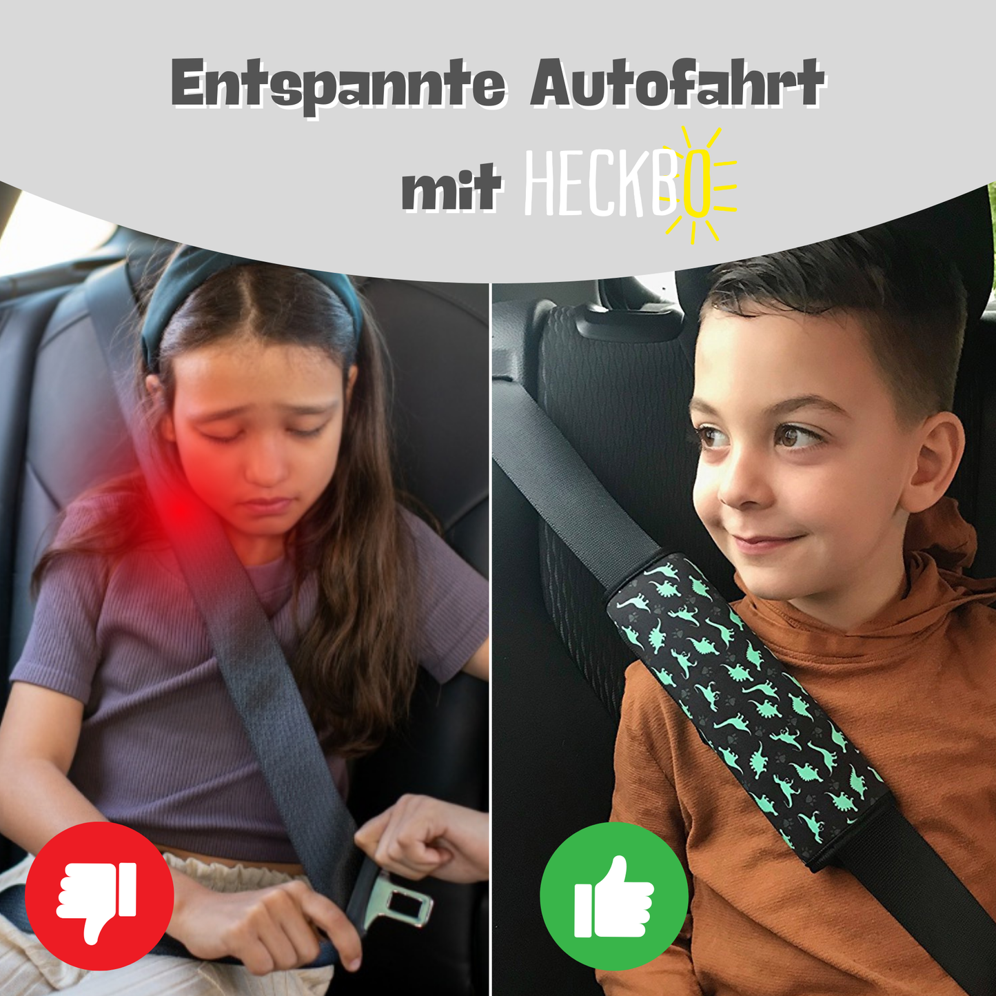 Auto Gurtschutz Dino Dinosaurier