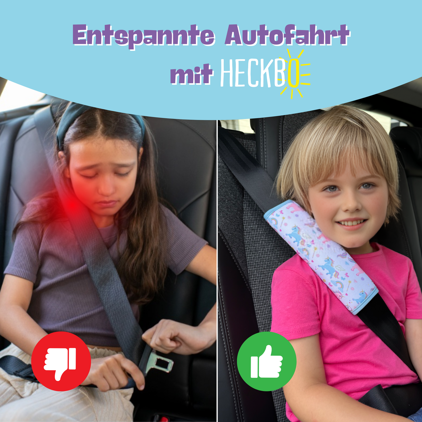 Auto Gurtschutz Einhorn