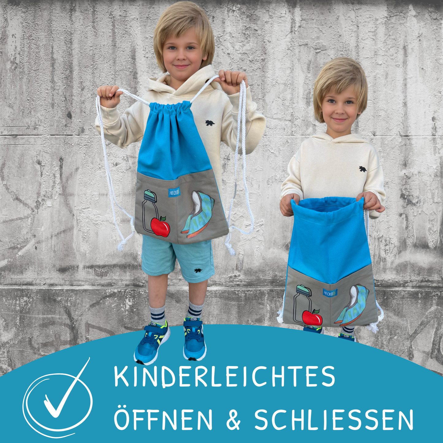 Kinder Turnbeutel 2 Taschen