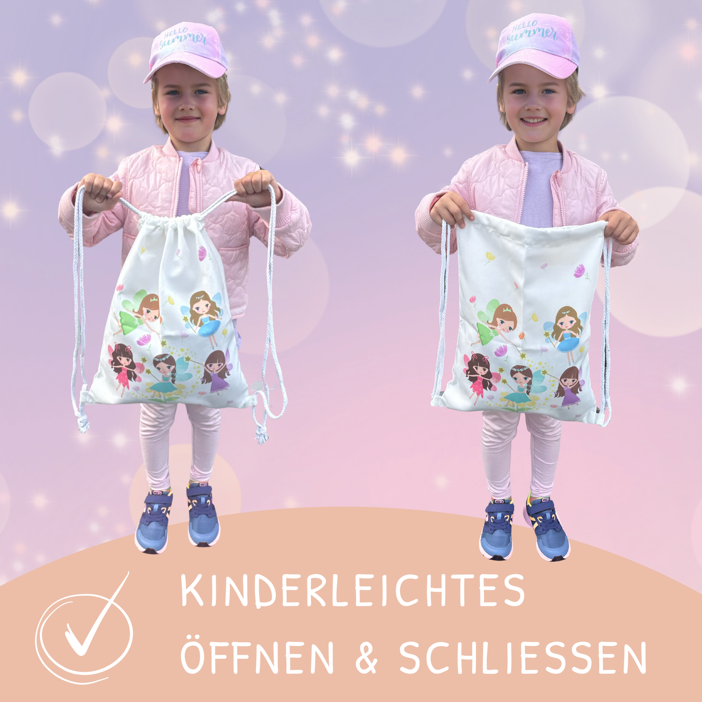 Kinder Turnbeutel Fee