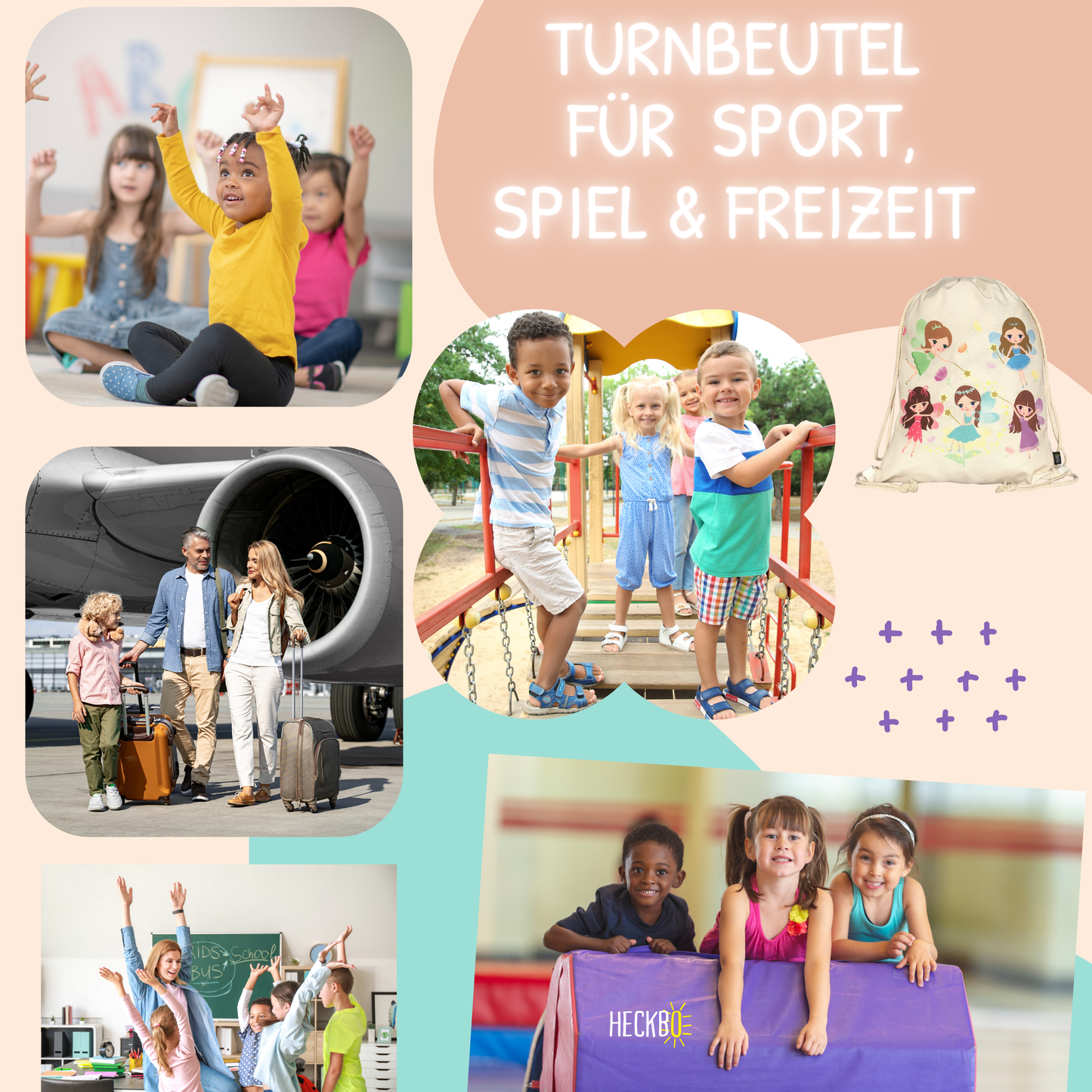 Kinder Turnbeutel Fee