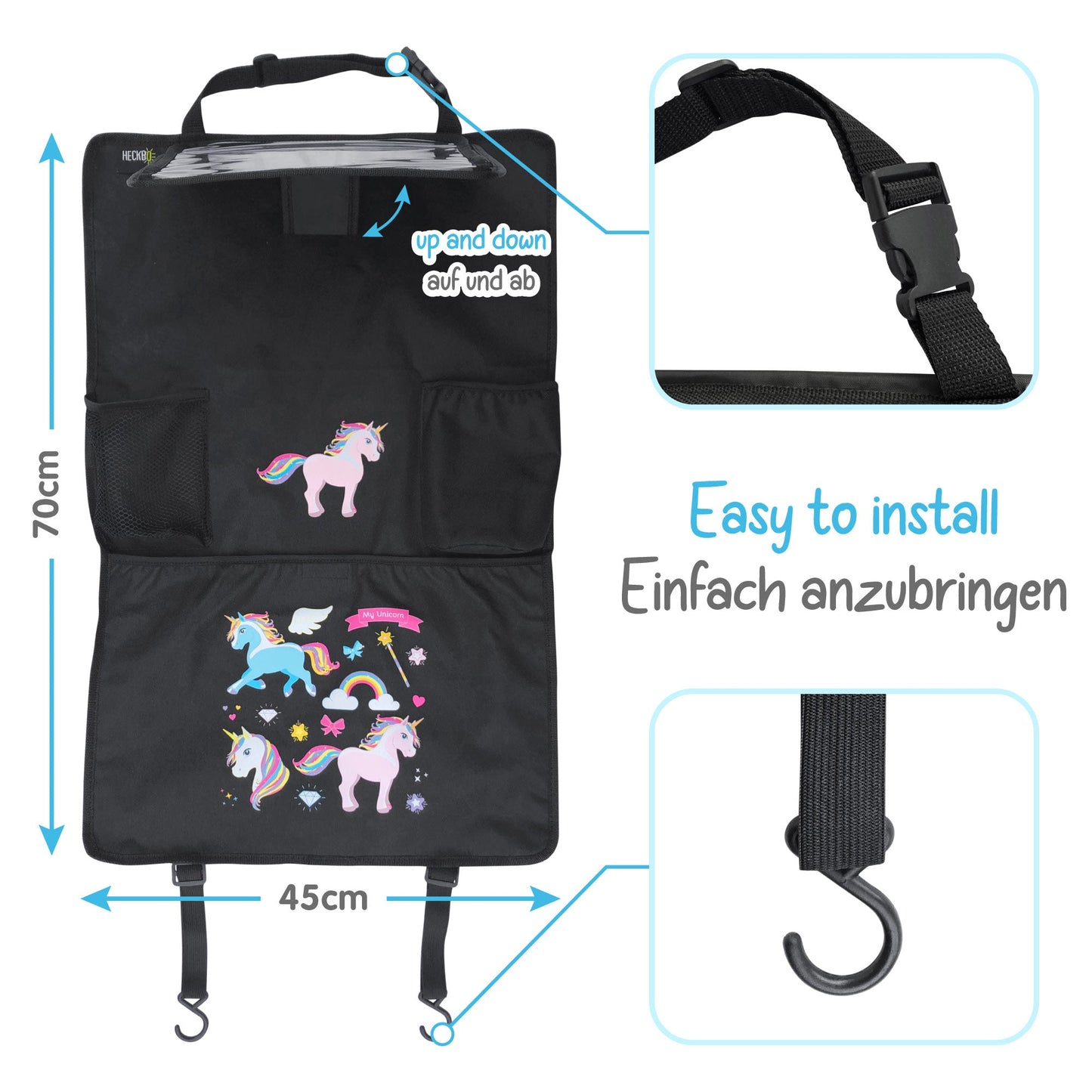 Auto Rücksitz Organizer - Einhorn