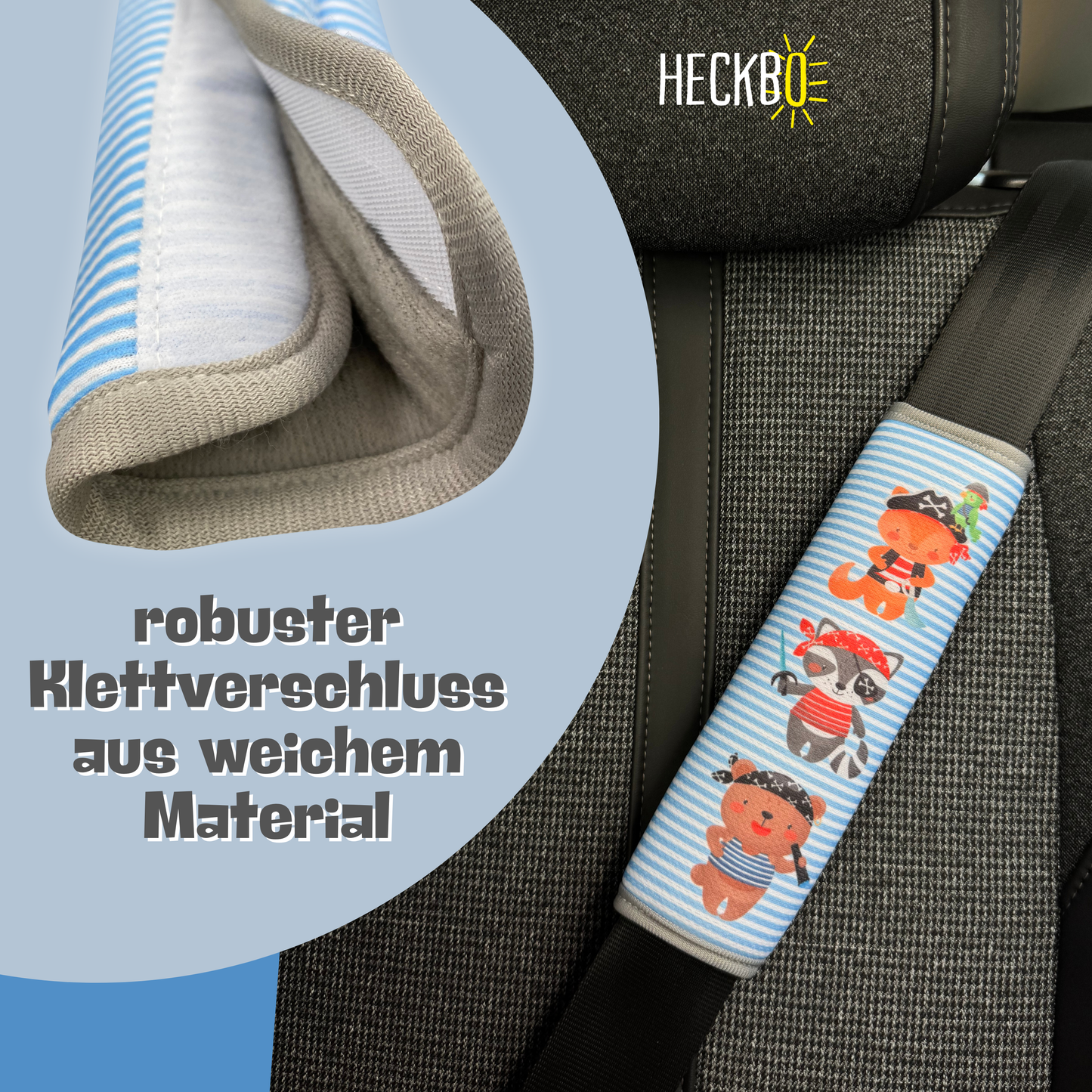 Auto Gurtschutz Piraten-Tiere