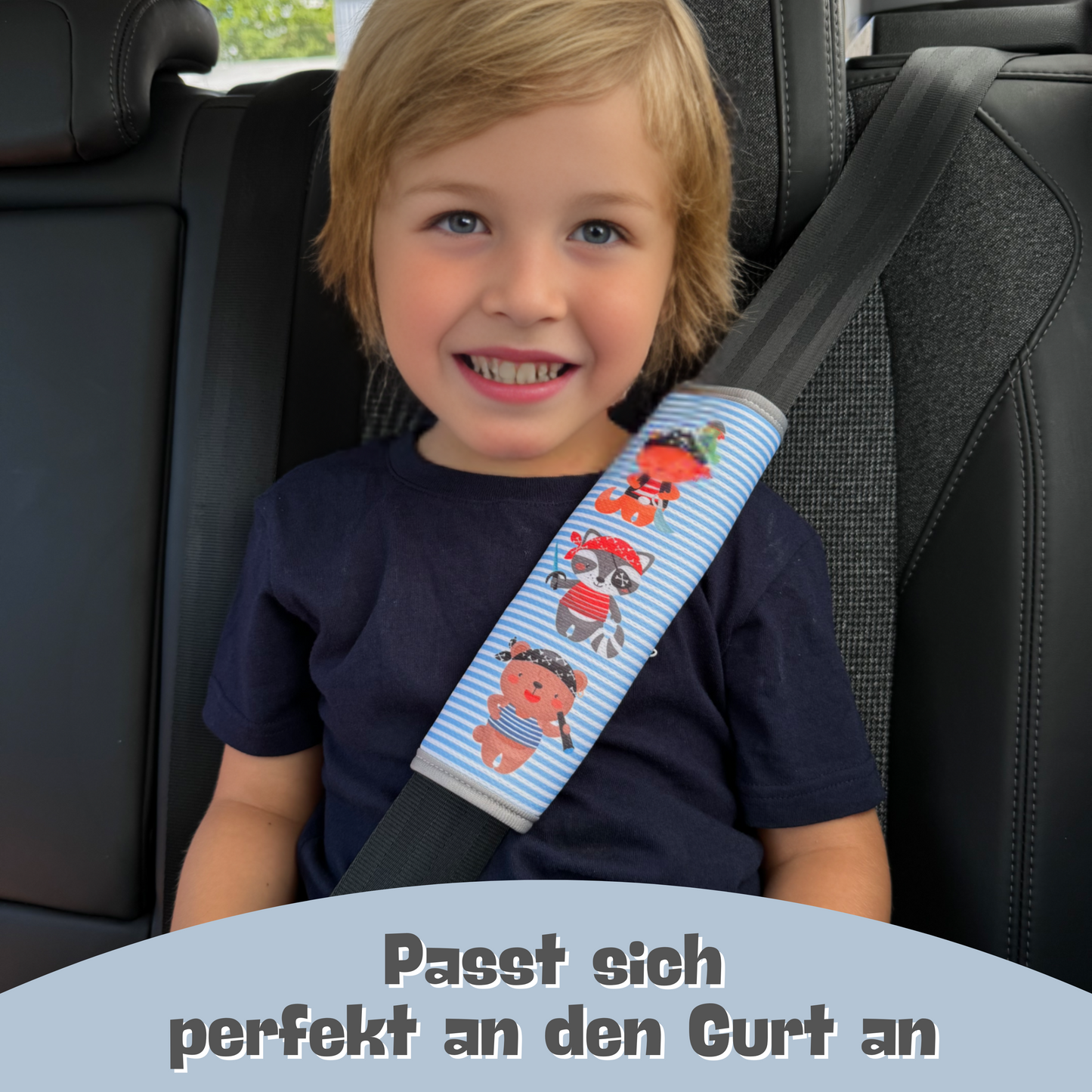 Auto Gurtschutz Piraten-Tiere