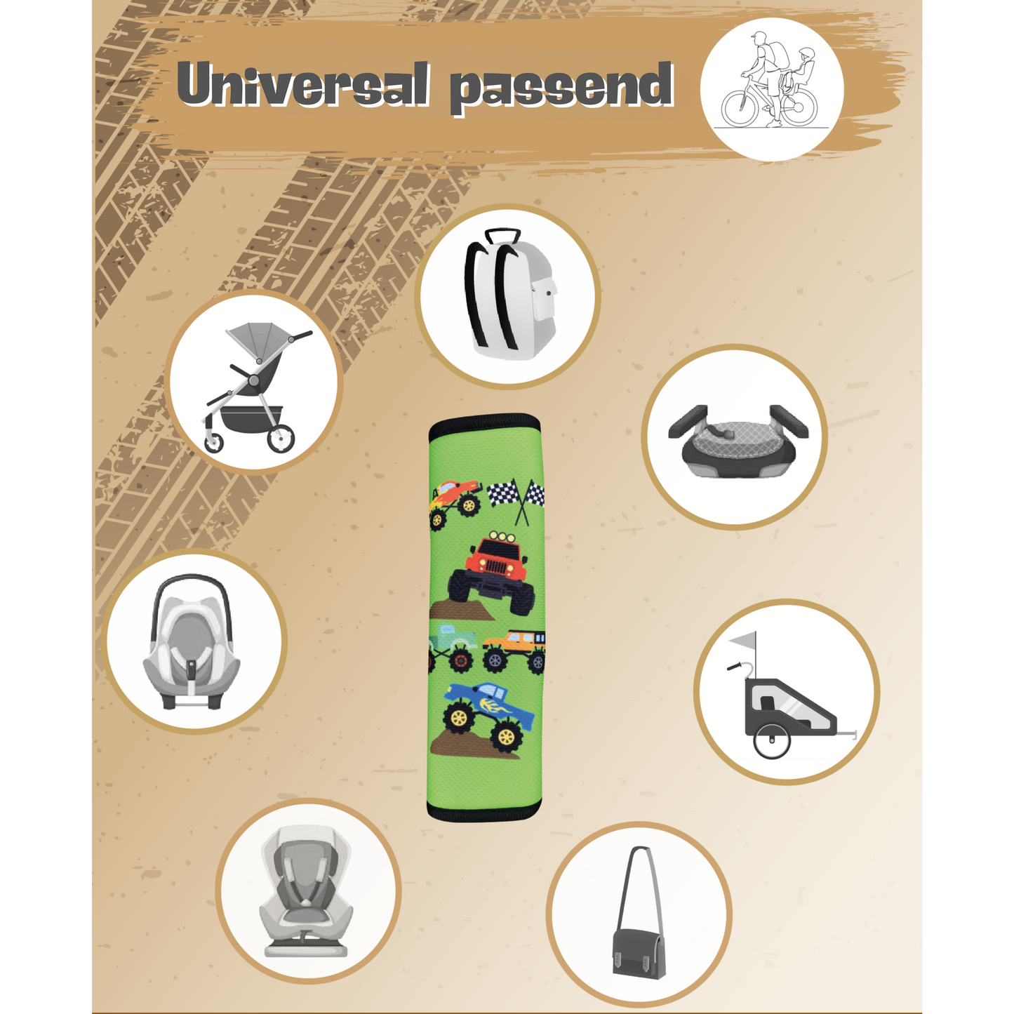 Auto Gurtschutz Monster Truck