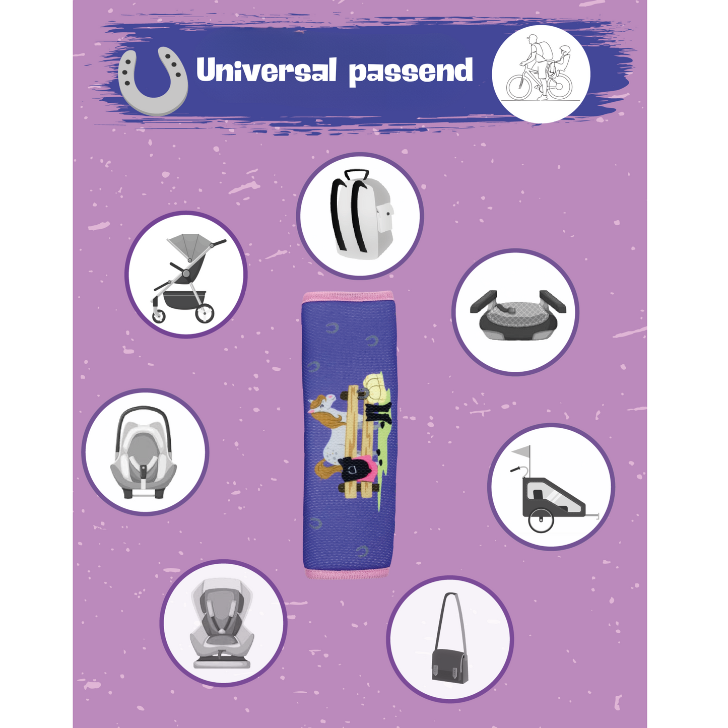 Auto Gurtschutz Pferd