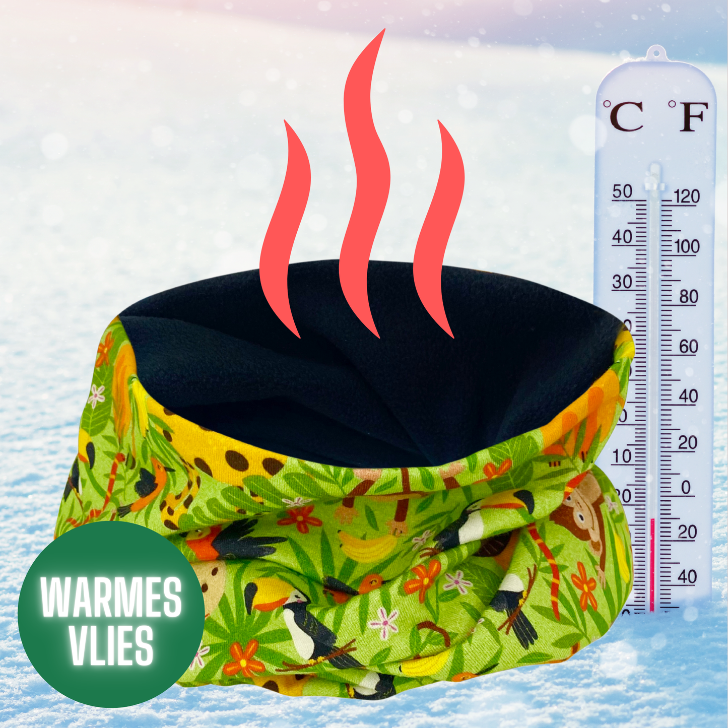 Kinder Beanie Mütze & Loop Set - Dschungel