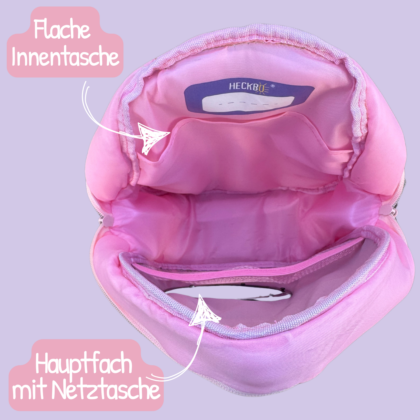 Rucksack mit Sichtfenster Einhorn