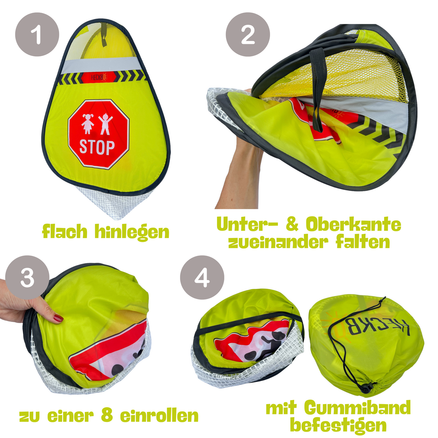 2x Kinder Straßen Warnwürfel Pylone