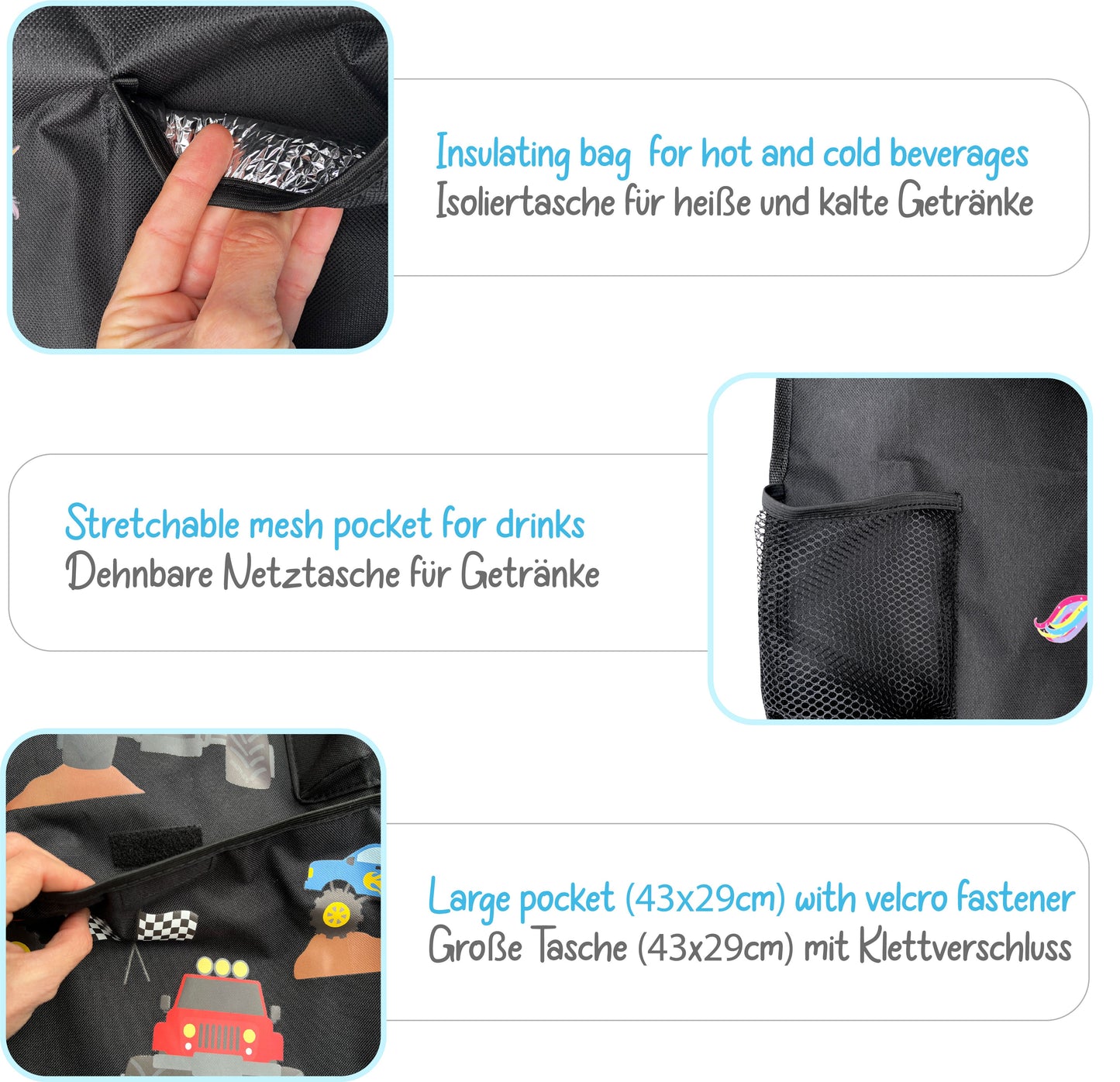 Auto Rücksitz Organizer - Monster Truck