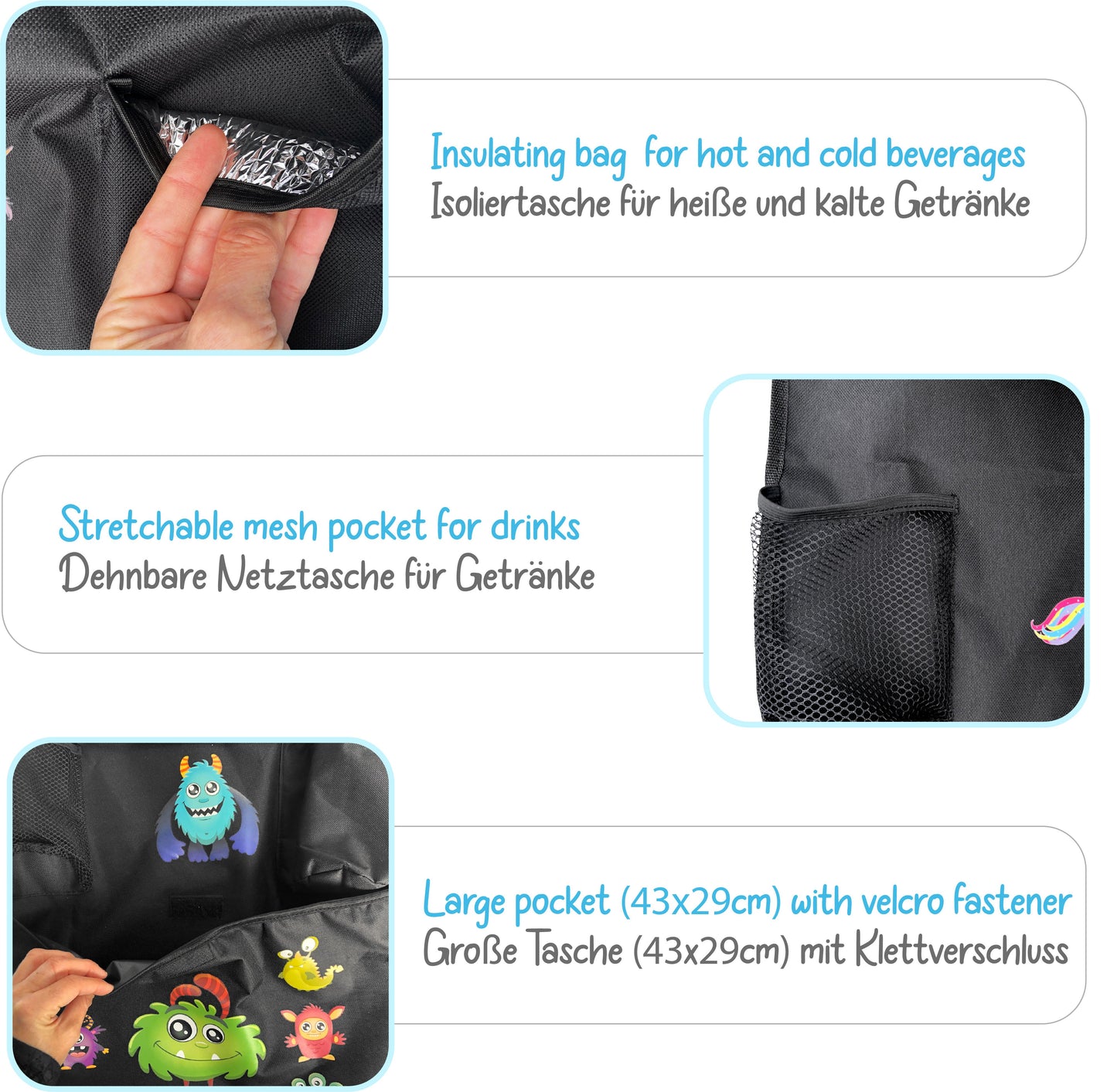 Auto Rücksitz Organizer - Monster