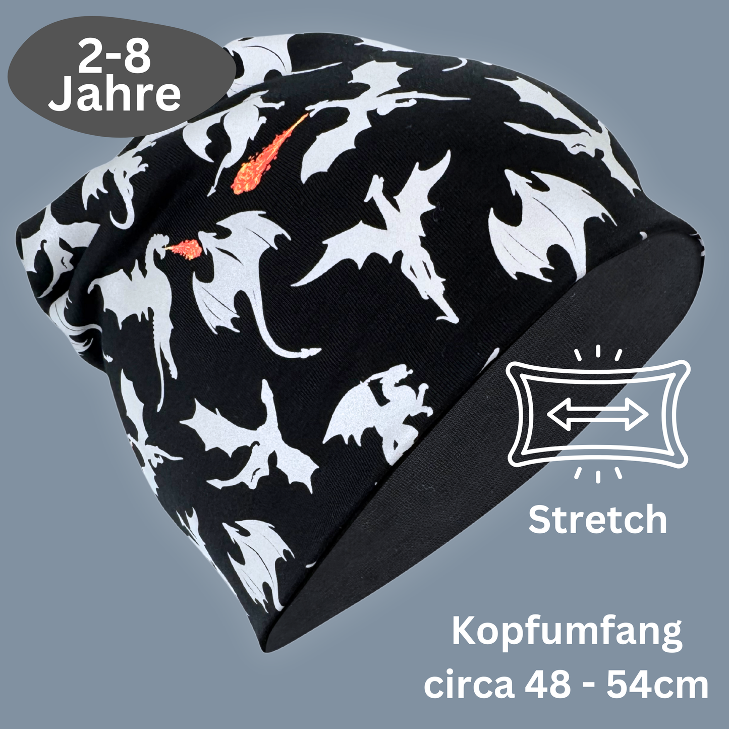 Kinder Reflektor Mütze & Loop Drachen