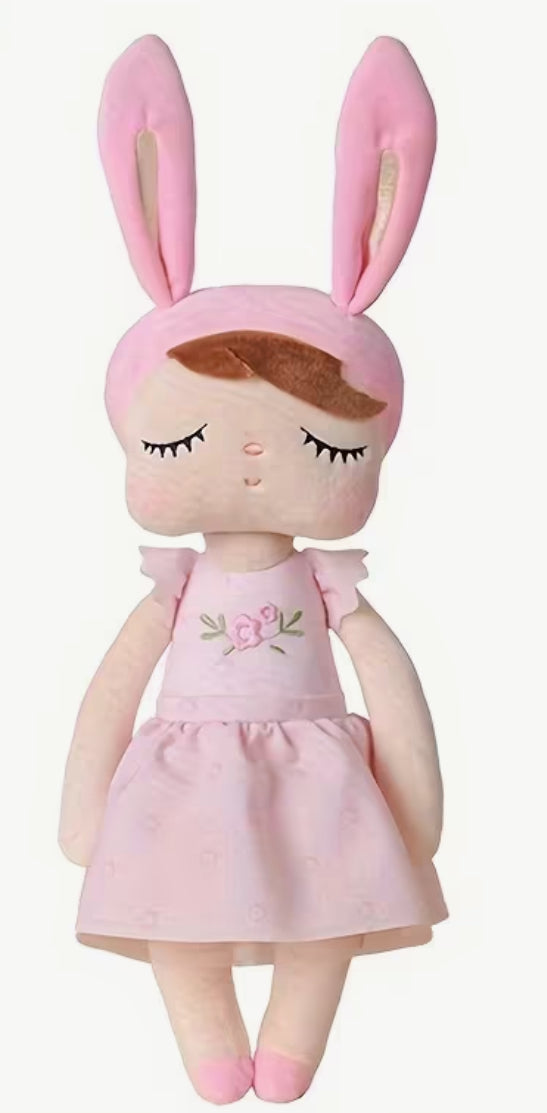 Kuschelpuppe mit Hasenohren