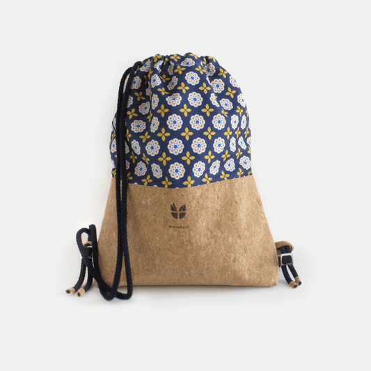Turnbeutel, Rucksack | aus Baumwolle und Kork | Bloom
