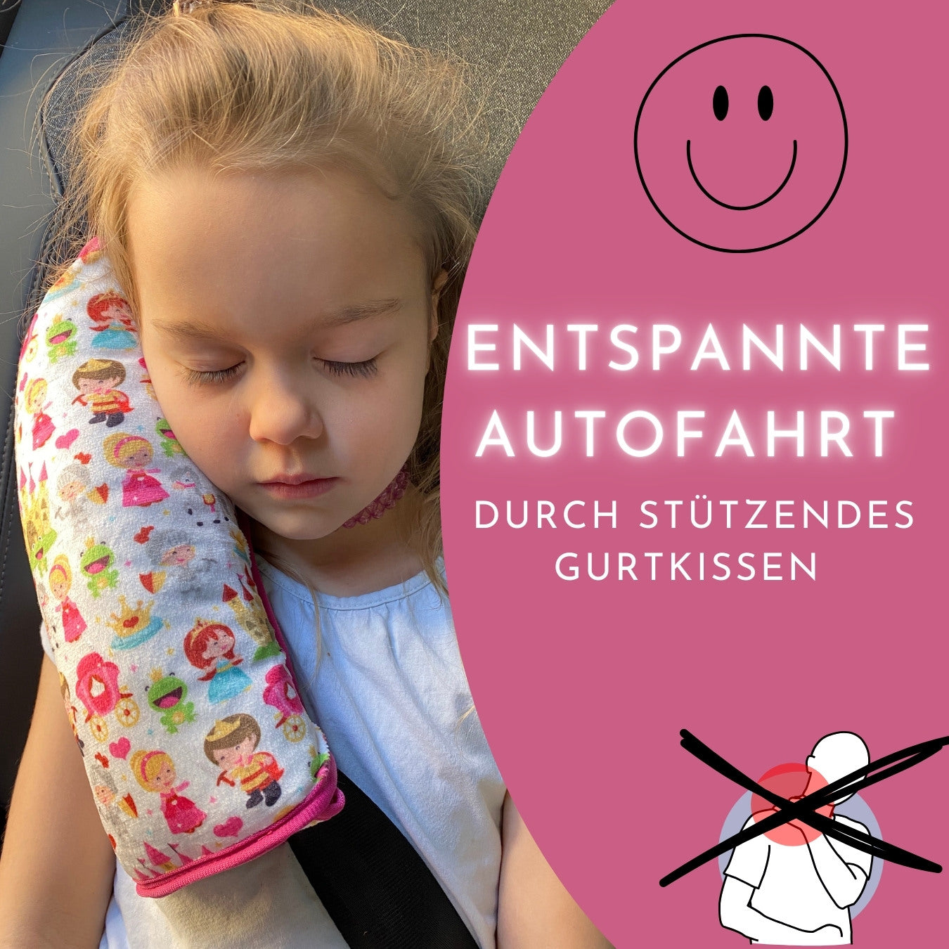 Auto Schlafkissen Prinzessin