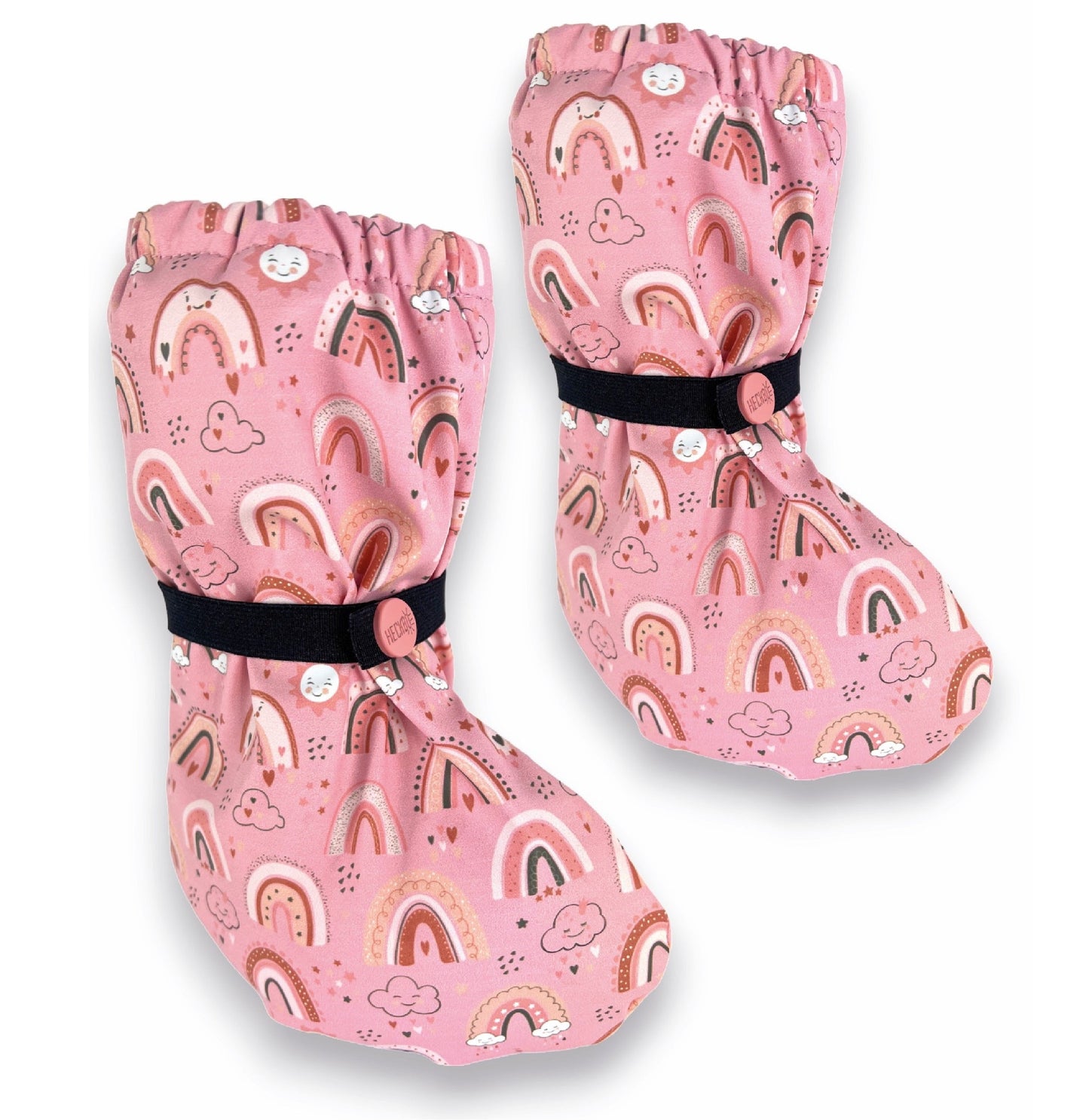 Regenfüßlinge mit Vlies - Regenbogen