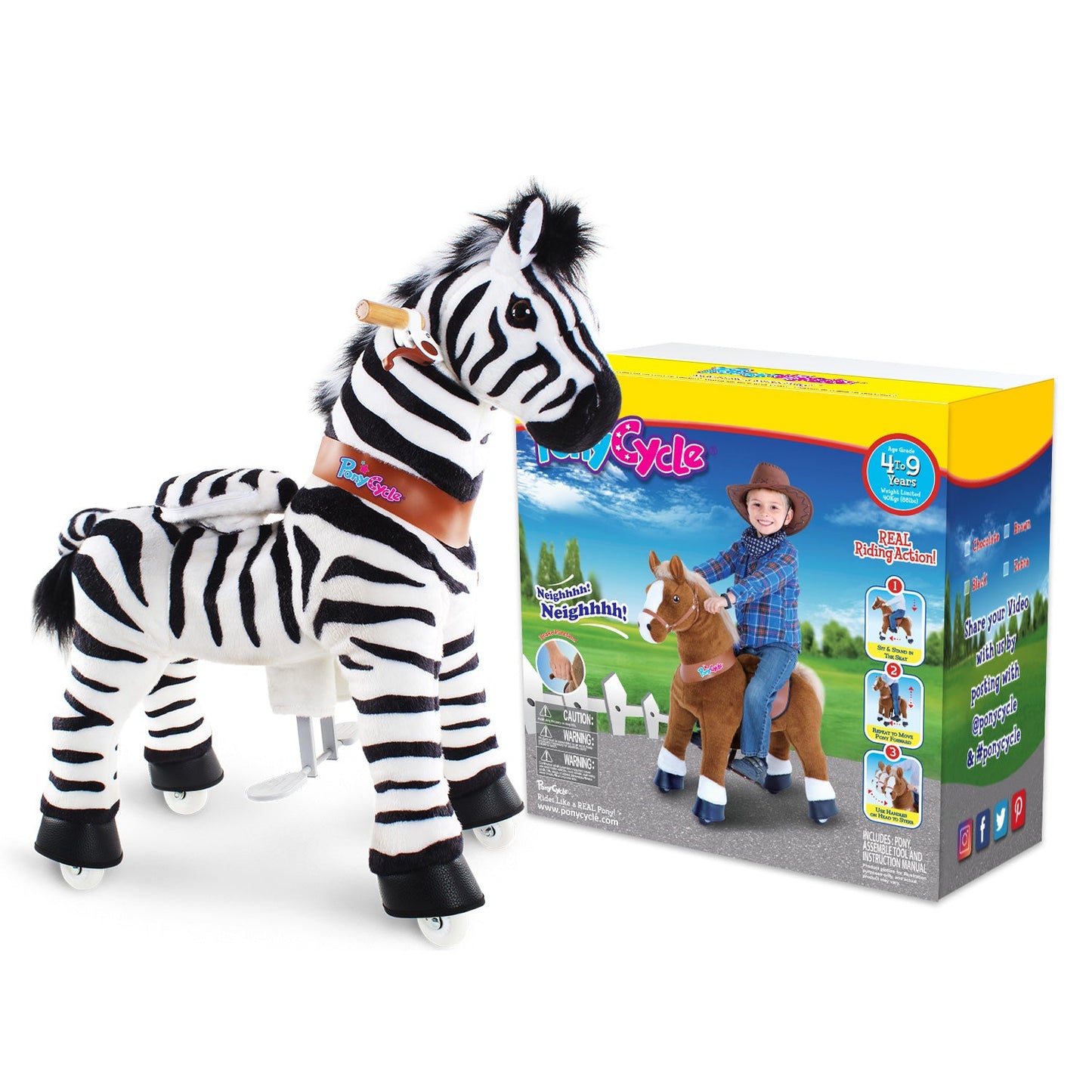 Aufsitz-Zebra 4-7 Jahre