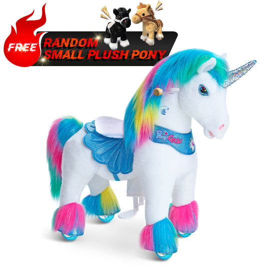 Modell Y® Regenbogen-Einhorn-Reitspielzeug für 4–7 Jahre