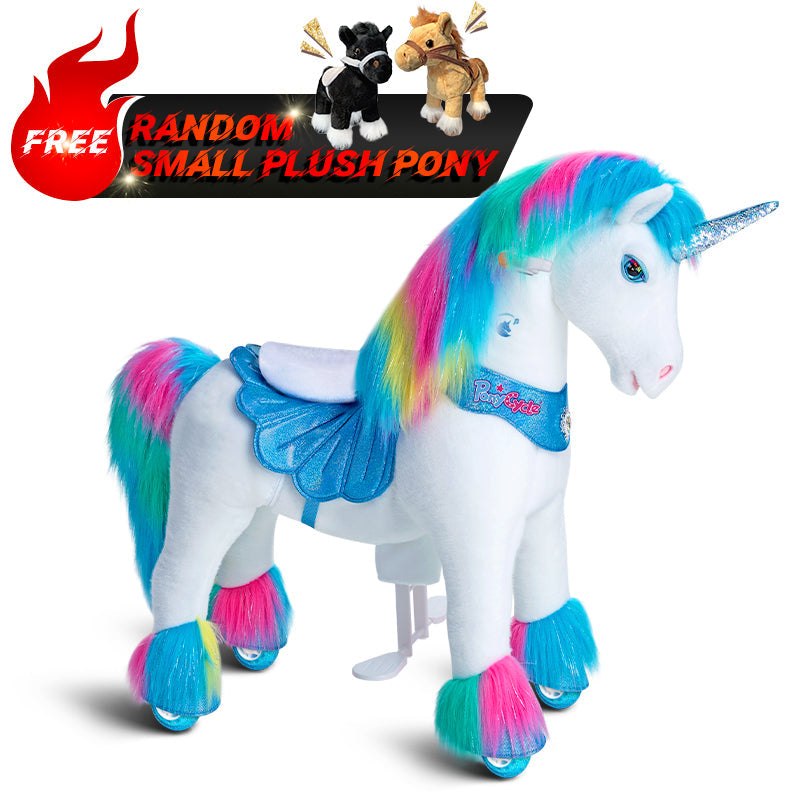 Modell Y® Regenbogen-Einhorn-Reitspielzeug für 3–4 Jahre